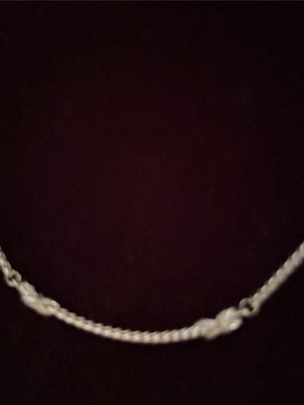 Sterling Silver Rope Bar Necklace - Silver - Picture 2 of 5